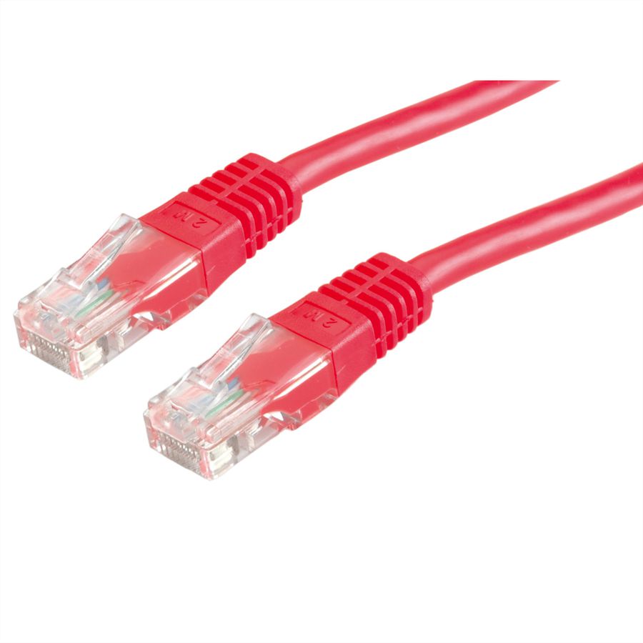 ROLINE patchkabel Cat.5e (Klasse D) UTP, PoE, rood, 0,5 m
