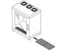 SCHROFF Epcase Air Filter Mats for 19'' 500-600D case (x3)