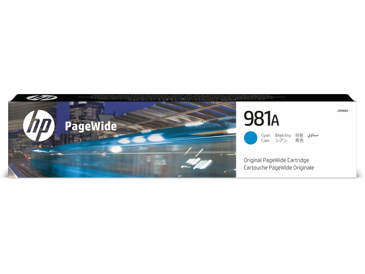 HP 981A Cyan Original PageWide Cartridge