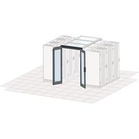 SCHROFF Aisle Containment Swing Door, Manual, 1200W, RAL 7021