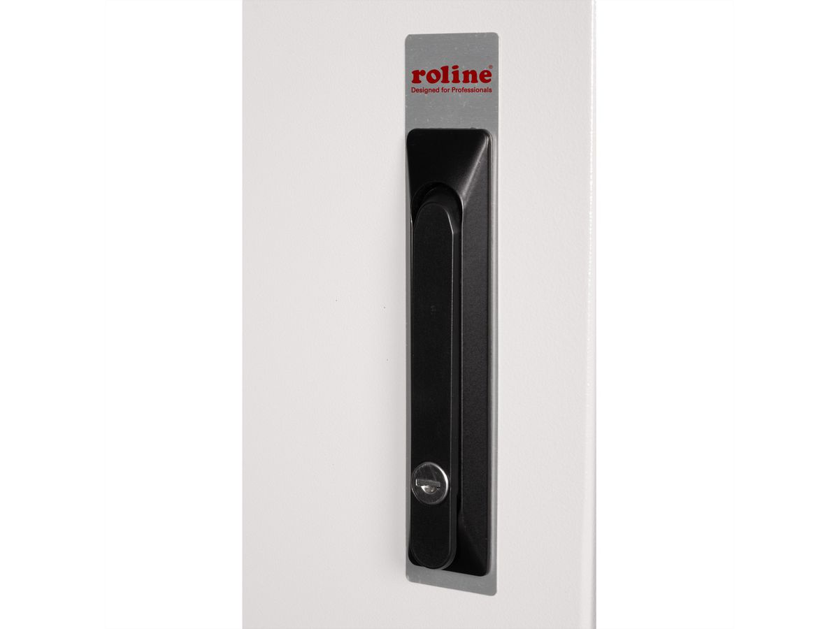 ROLINE 19-inch wall-mounted housing Pro 9 U, 600x450 WxD IP55 outdoor grey