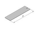 SCHROFF afdekplaat voor insteekmodule met frame, zonder perforatie, 21 pk, 167 mm
