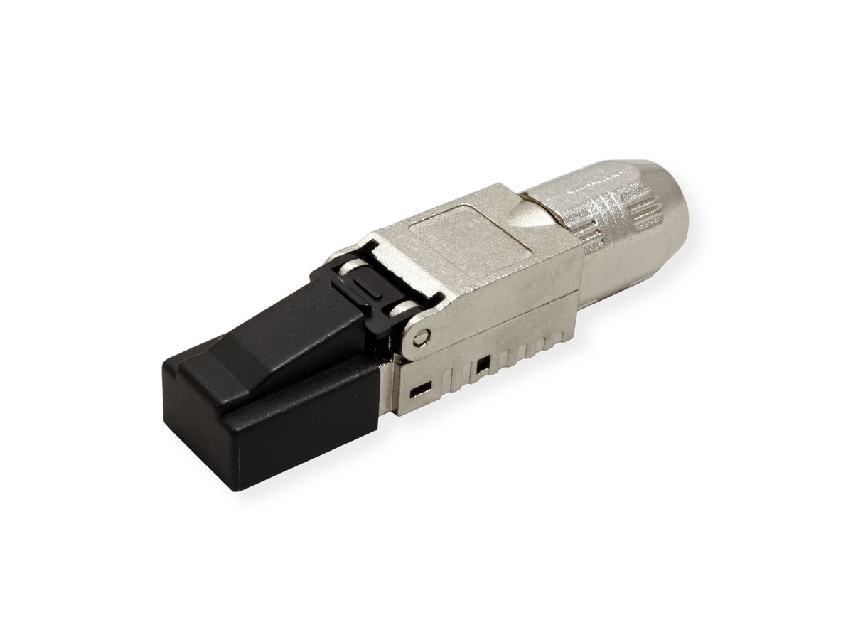 ROLINE veldmontage RJ-45 connector Cat.6A (Klasse EA), STP, zilver