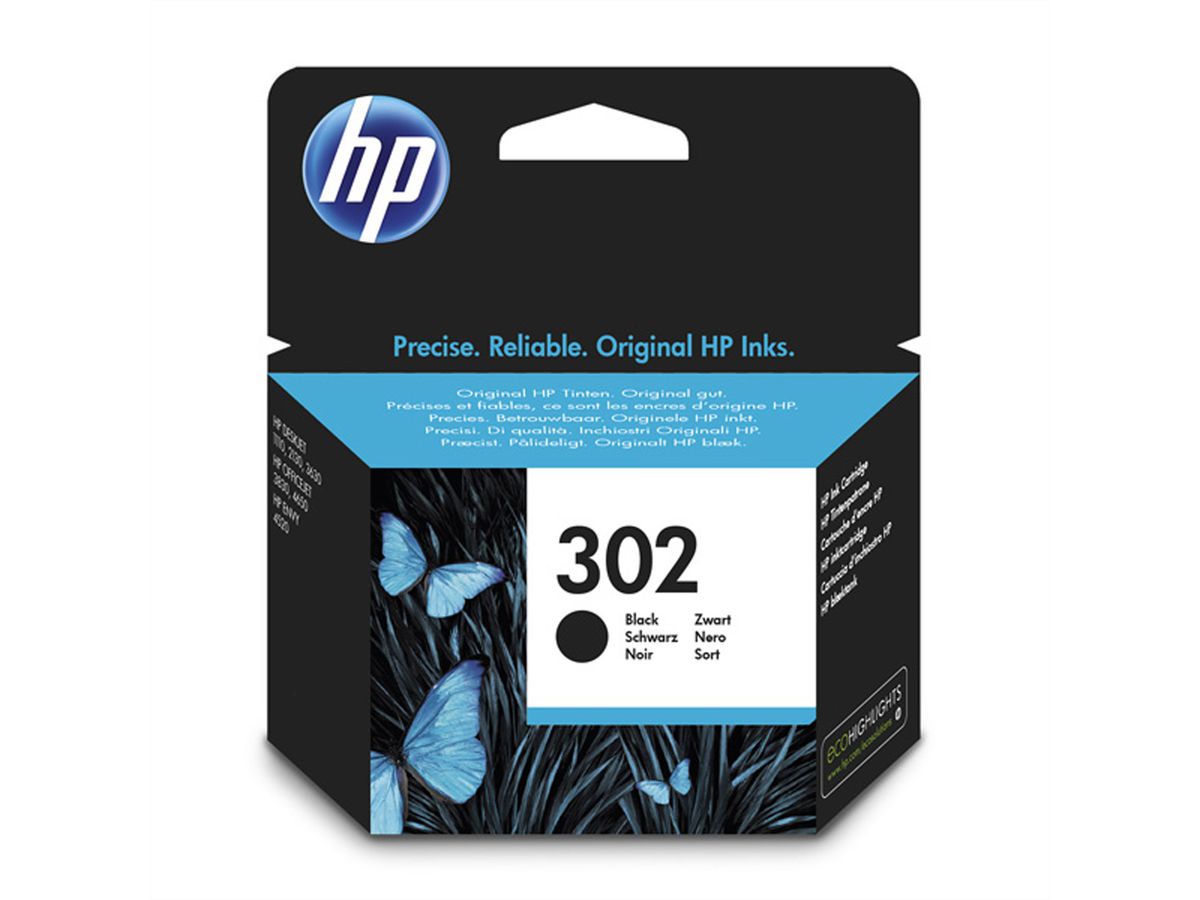 F6U66AE, #302, printcartridge, zwart, 190 pagina's voor HP OfficeJet 3830