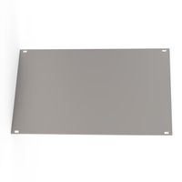 SCHROFF Front Panel, Unshielded, Screw Assembly 3 U, 42 HP, 2.5 mm, Al, Anodized