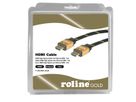 ROLINE GOLD HDMI High Speed Cable with Ethernet, HDMI M-M, Retail Blister, 1 m