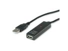 VALUE USB 2.0 verlengkabel actief, zwart, 30 m