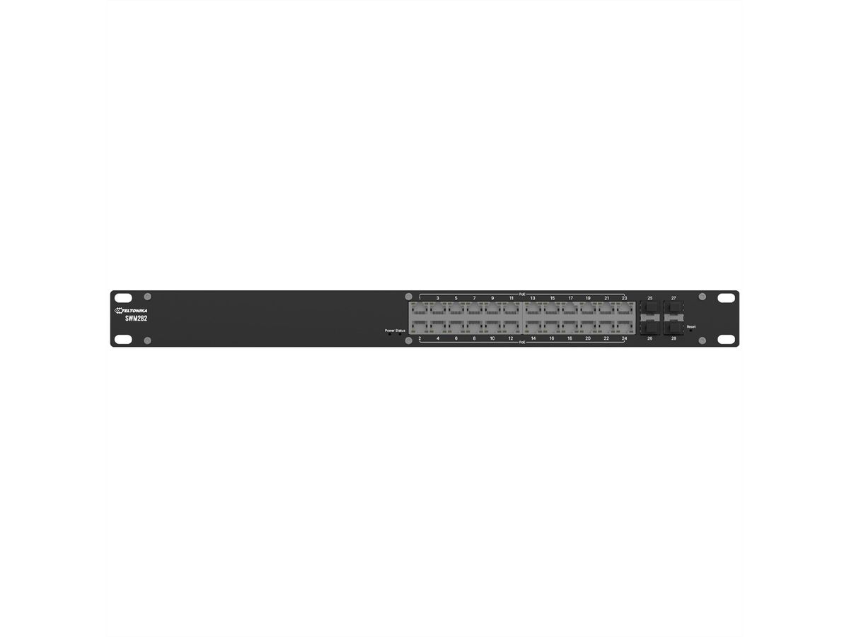 TELTONIKA SWM282 PoE+ Managed Switch, 24 Ports