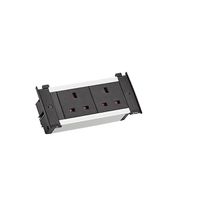 BACHMANN KAPSA XS 2xUK 13A black, Current 2.0m UK 13A United Kingdom
