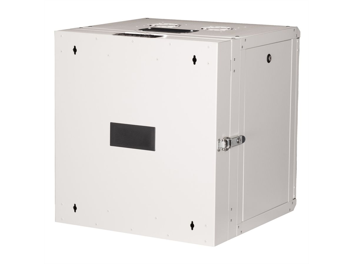 ROLINE 19-inch wandbehuizing Pro 12 U, 600x600 BxD tweedelig draaibaar grijs