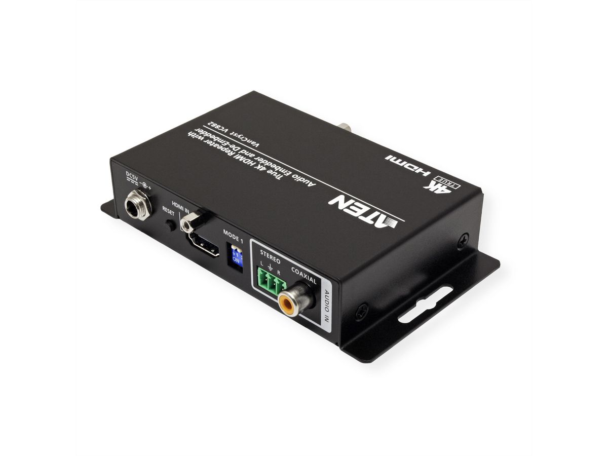 ATEN VC882 True 4K HDMI Repeater met Audio Embedder en De-Embedder