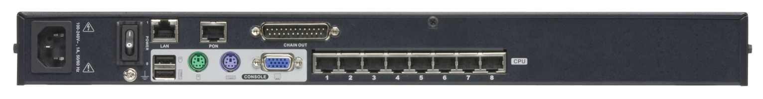 ATEN KH1508Ai 1-Local/Remote Shared Access 8-Port Multi-Interface Cat 5 KVM over IP Switch
