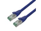 ROLINE RM Patchkabel Cat.6A S/FTP (PiMF), blauw, 1 m