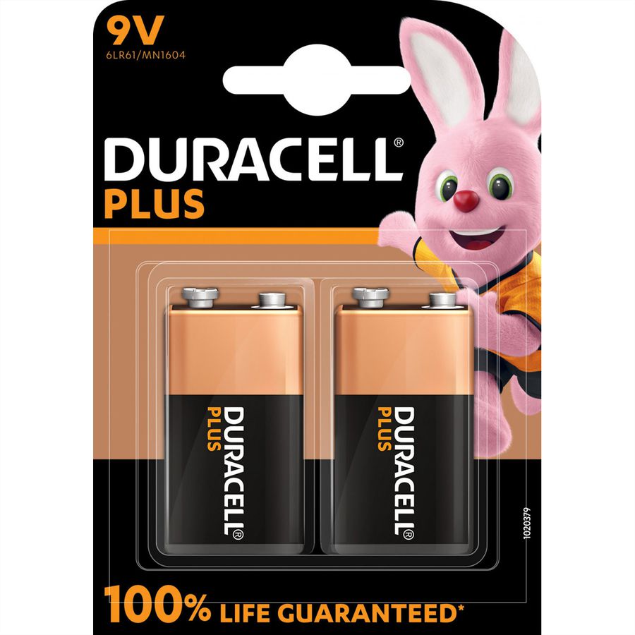 DURACELL Ultra Power, 9V (6LR61), verpakking van 2