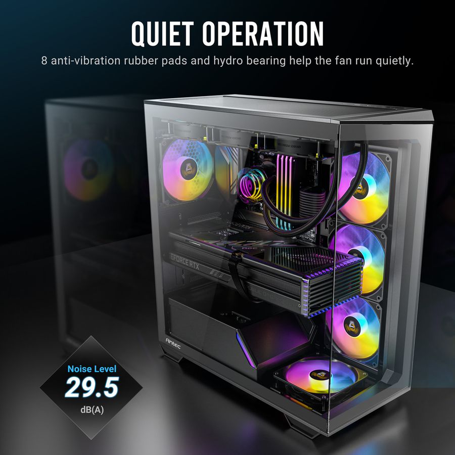 ANTEC P12R PWM ARGB REVERSE Fan PC Case Fan, white