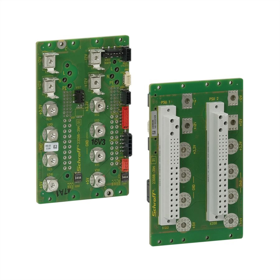 SCHROFF CPCI Power Backplane With P 47 Connector, 3 U, 16 HP, 2x P47