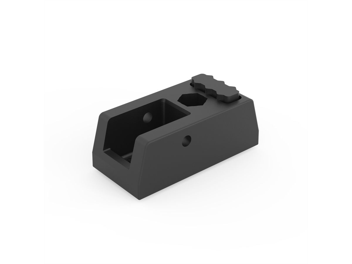 SCHROFF Die Cast Foot, Alu, Without Tip-Up