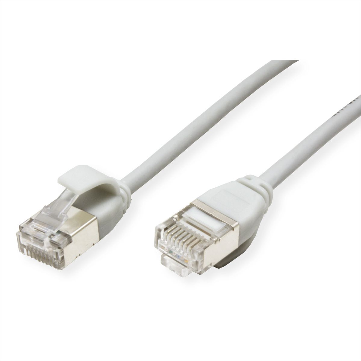 ROLINE F/UTP DataCenter Patchkabel Cat.6A (Class EA), LSOH, extra dun, grijs, 1 m