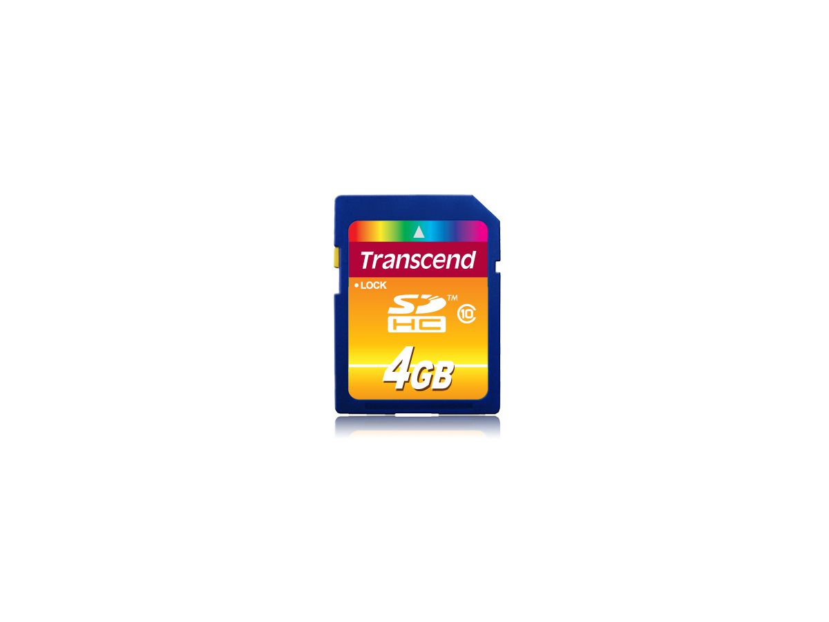 Transcend TS4GSDHC10 4GB SDHC Class 10 memory card