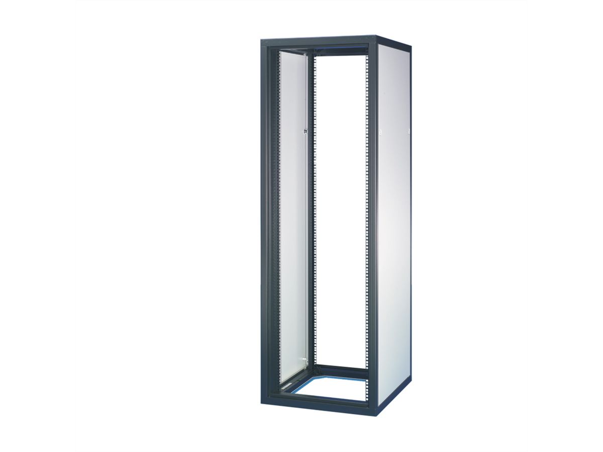 SCHROFF Eurorack kast zonder deuren, 47 U 2198H 600W 800D, RAL 7021/7035