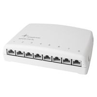 TELEGÄRTNER Mini Distributor TH35/AP, alpine white, MPD8-HS K Cat.6A