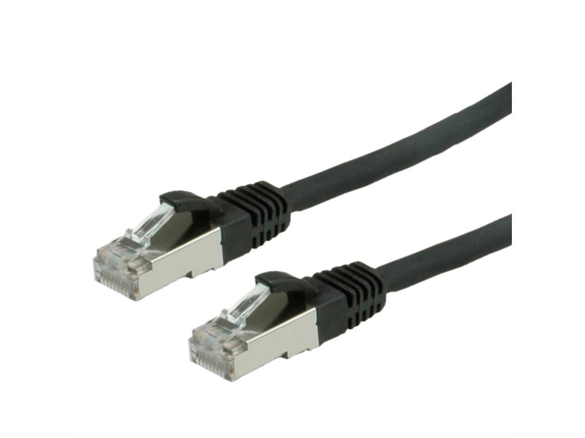 VALUE S/FTP Patch Cord Cat.6 (Class E), halogen-free, black, 3 m