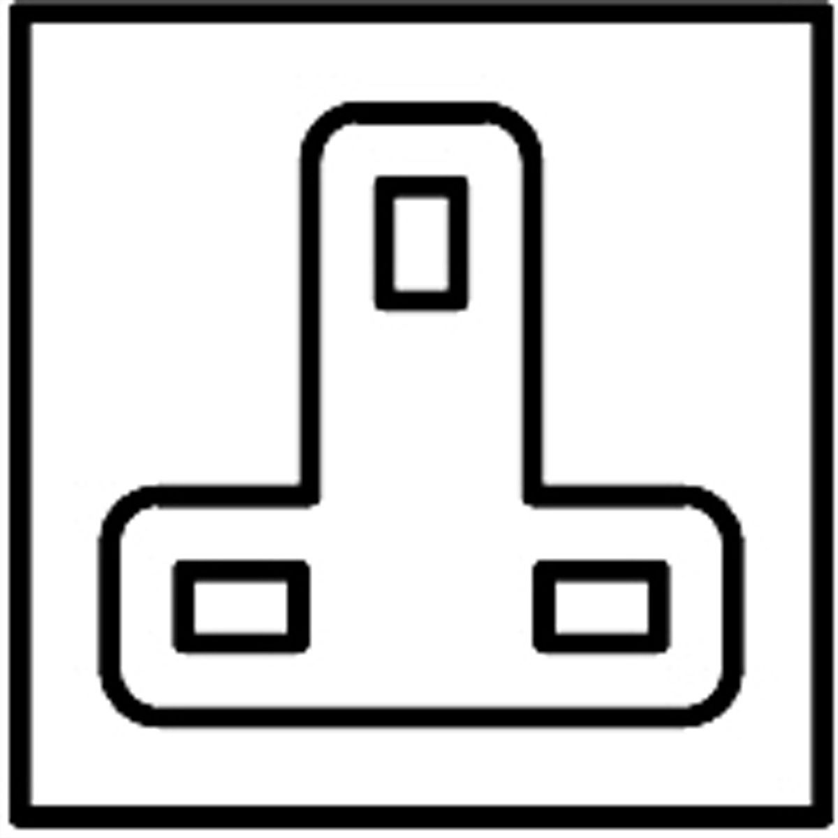 SCHROFF Socket Strip, BS, 10 Sockets