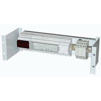 19"-Hutschienenhalter 3 HE, silberfarben