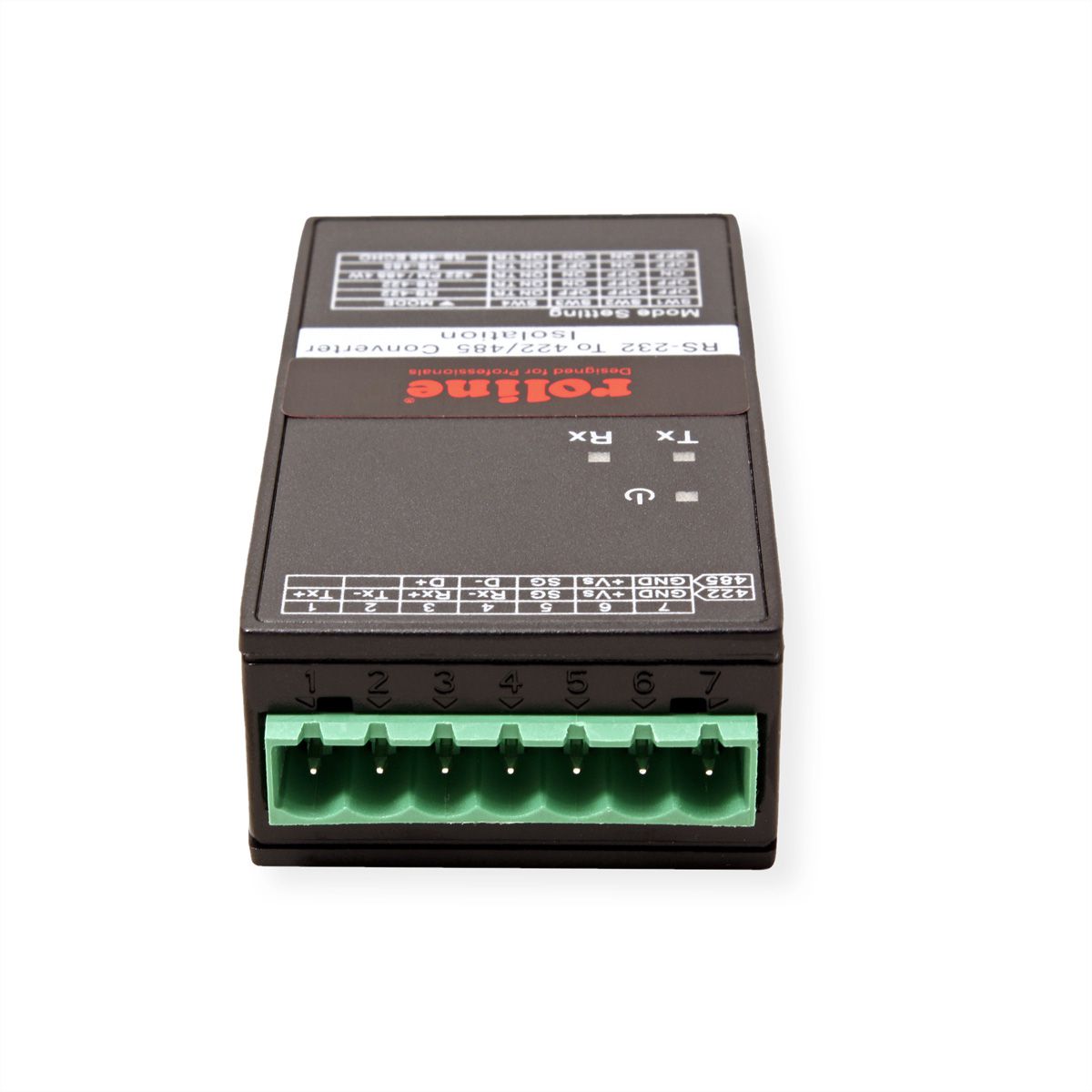 ROLINE Converter RS232 to RS422/485, with Isolation, for DIN Rail