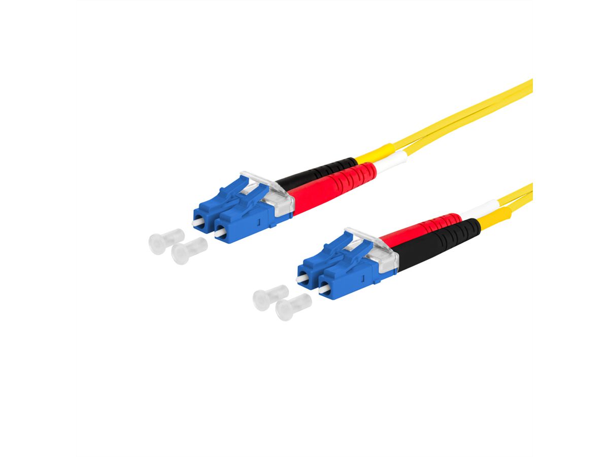 METZ CONNECT OpDAT patch cord, LC-D/LC-D OS2, 10 m