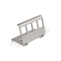 VALUE - DIN-rail adapter leeg, voor 4 keystones