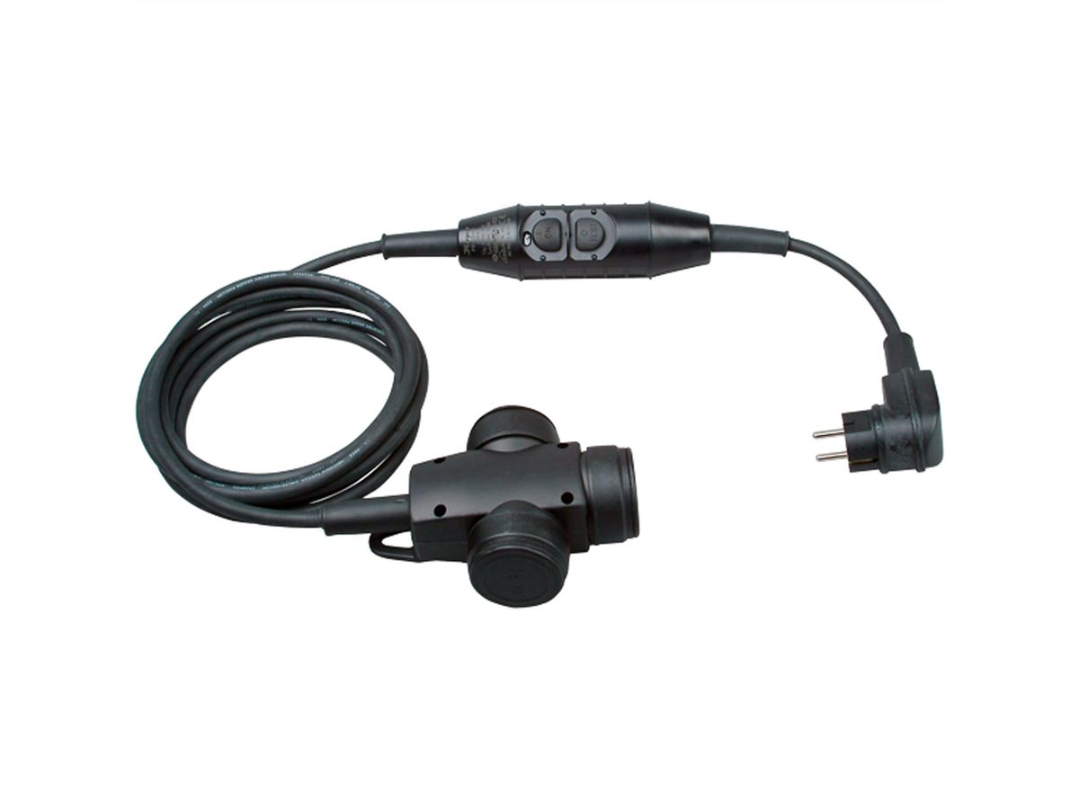BACHMANN PRCD-S Lg: 3.15m 230V 16A 30mA, Earthing contact extension H07RN-F 3G1.5mm