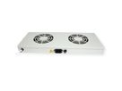 ROLINE 19-inch ventilatorunit 2 ventilatoren , Thermostaat grijs