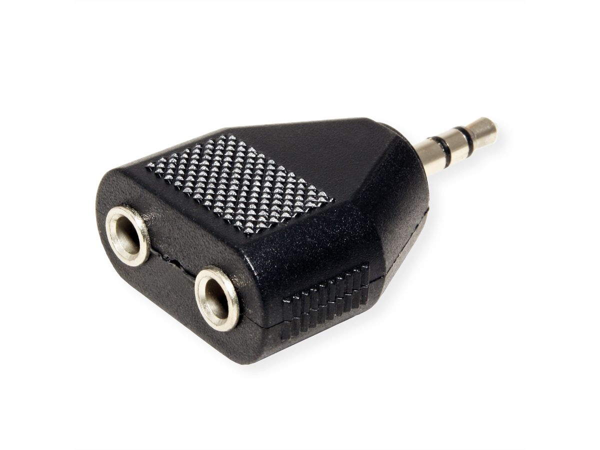 VALUE 3,5mm Adapter (1x M/ 2x F)