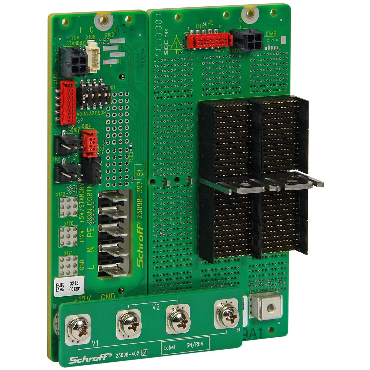 SCHROFF CPCI Serial Power Backplane, 3 U, 8 HP, 1 Slot