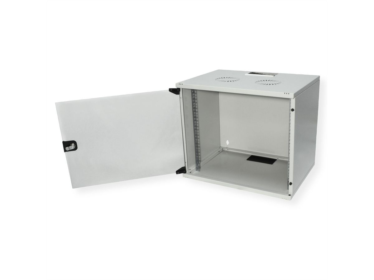 ROLINE 19-inch wall-mounted housing Basic 9 U, 540x400 WxD kit grey