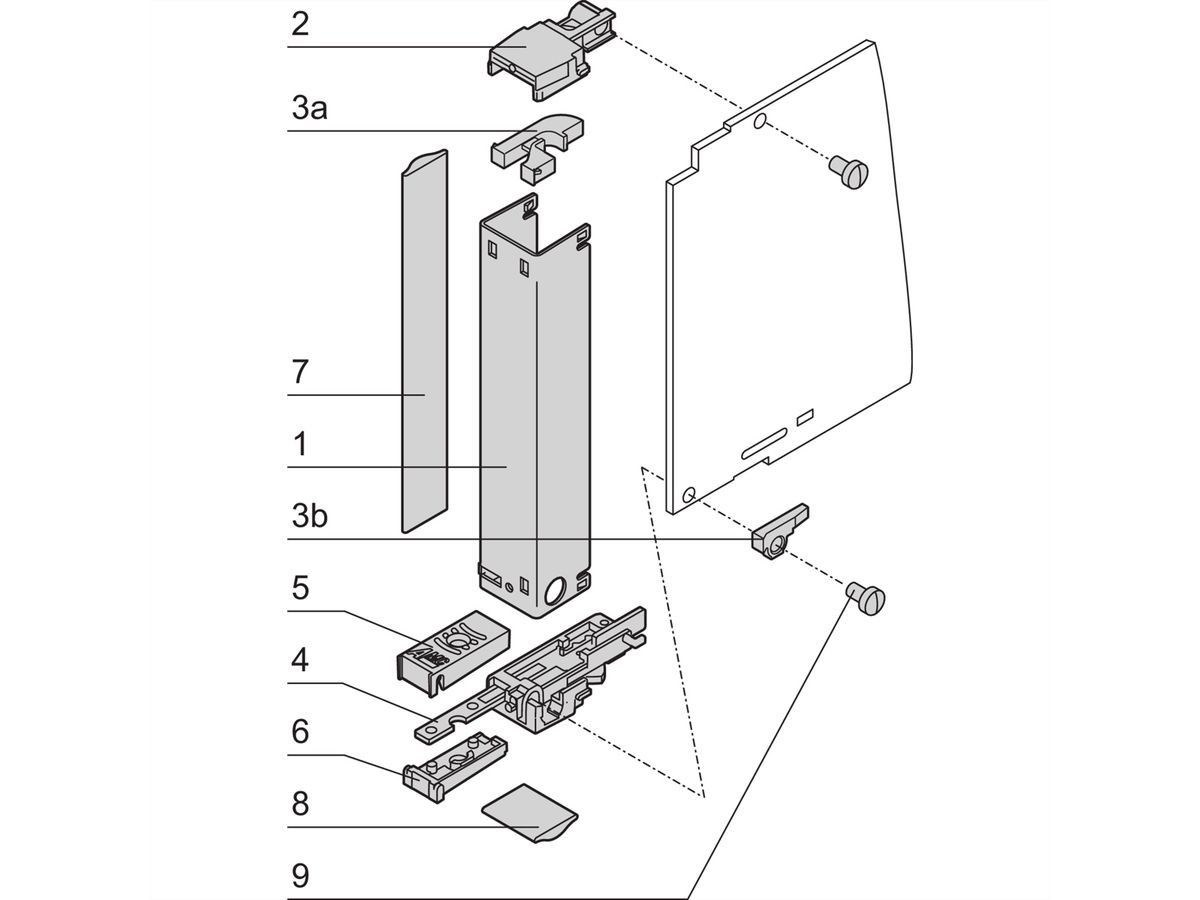SCHROFF AMC Module With Pull Handle, AMC.0 R2.0, Double Compact, Aluminum