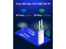 CUDY LT500 Outdoor 4G Wi-Fi Router LTE Cat4 AC1200