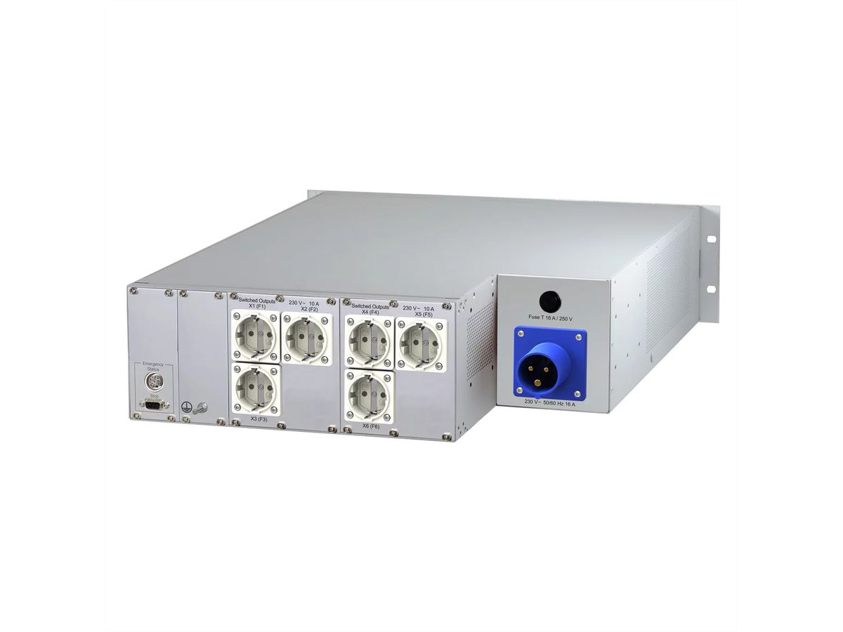 SCHROFF Rack Safety Plus, 3 U, 230 V AC, CEE