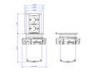 BACHMANN Elevator 2xCEE7/3, AEH, black, 2 m