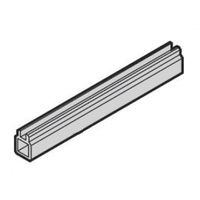 SCHROFF Guide Rail Multi Piece, Mid-Piece, Plastic Extrusion, 160 mm, 2 mm Groove Width, Grey, 10 Pieces