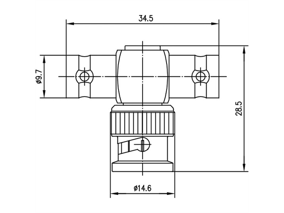 TELEGÄRTNER BNC T Adaptor