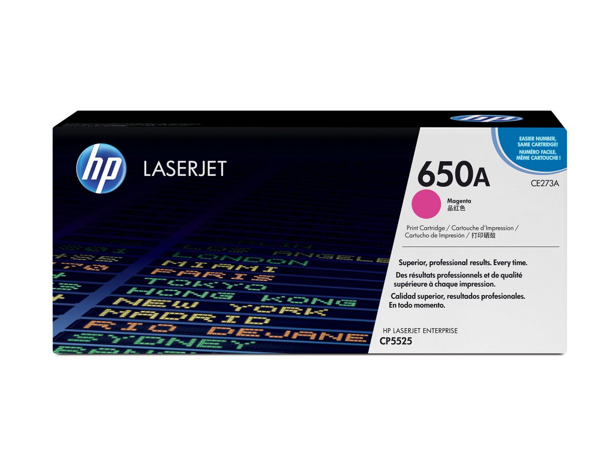 HP 650A originele magenta LaserJet tonercartridge
