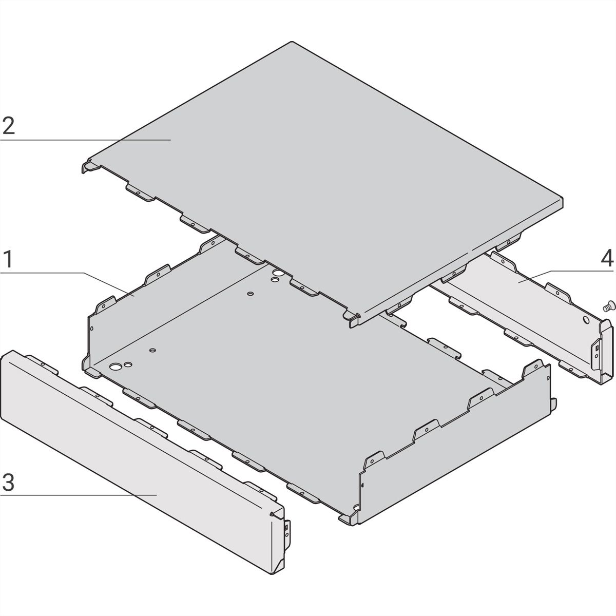 SCHROFF Interscale bureaukoffer, ongeperforeerd, 44 mm, 399 mm, 310 mm