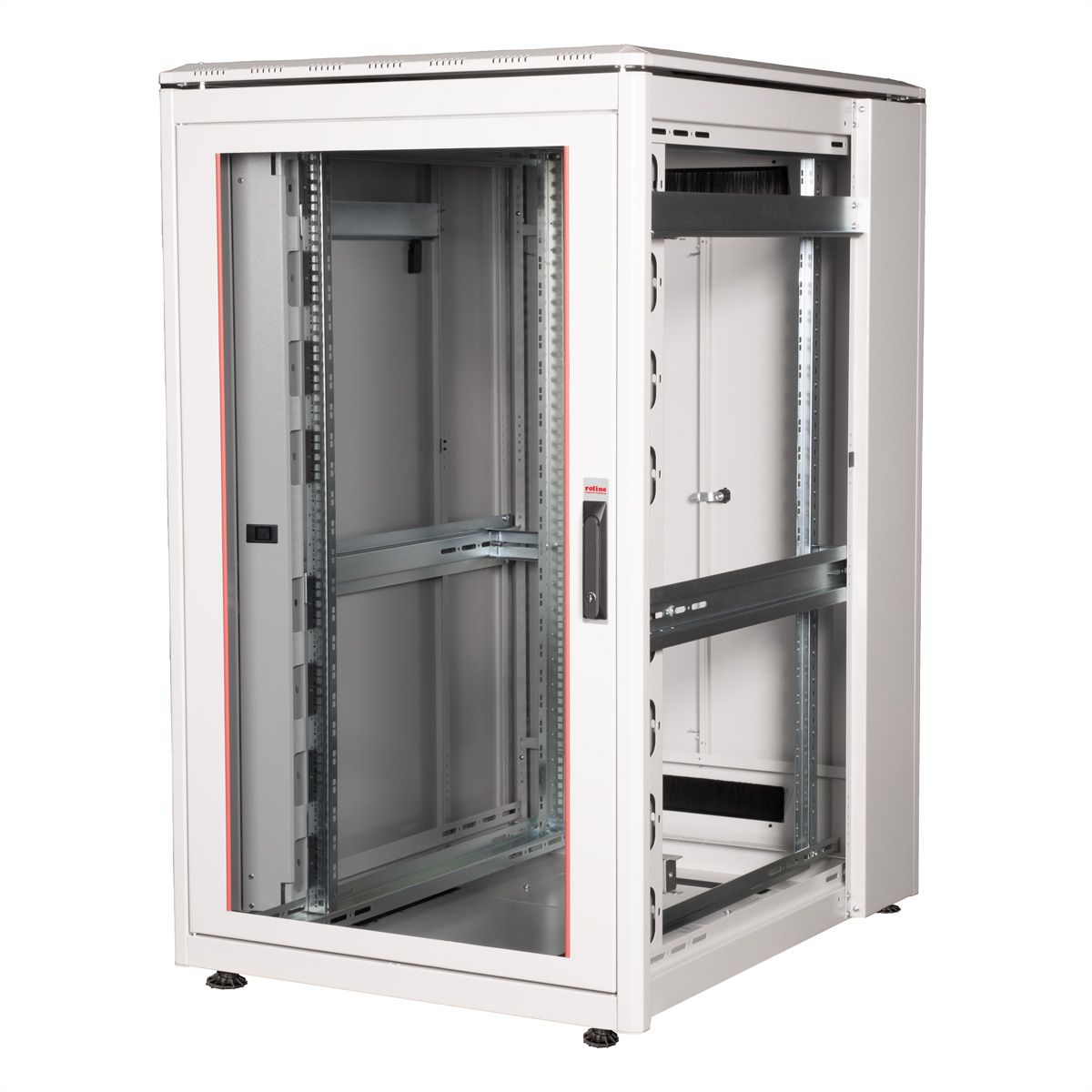 ROLINE 19-inch netwerkkast Pro 26 U, 800x1000 BxD Glazen deur grijs