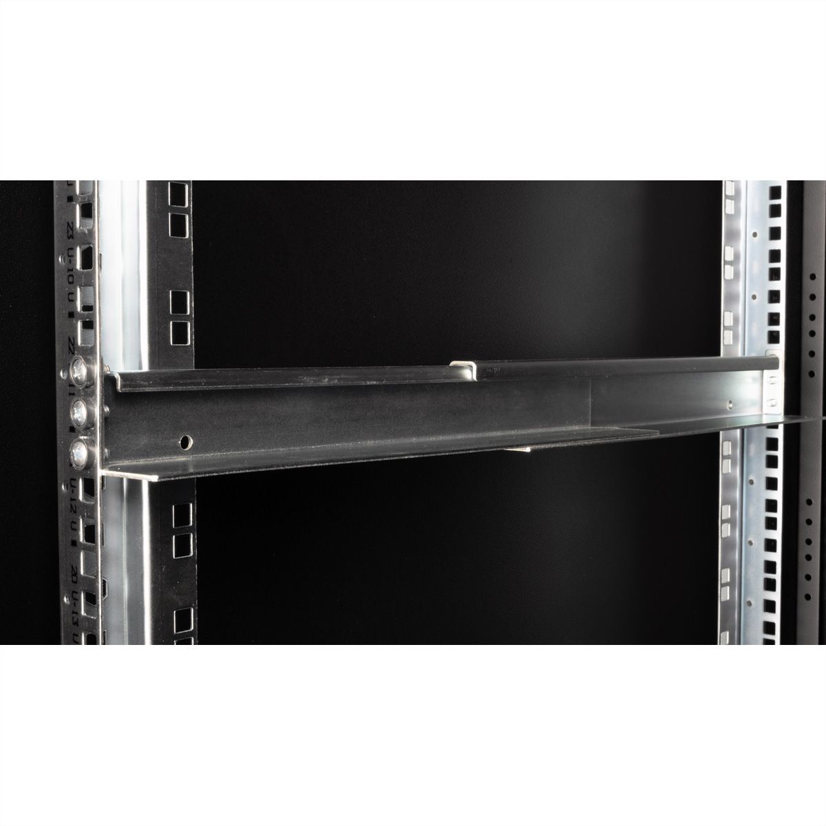 ROLINE slide rail set variable depth, 500 to 750mm incl mounting material