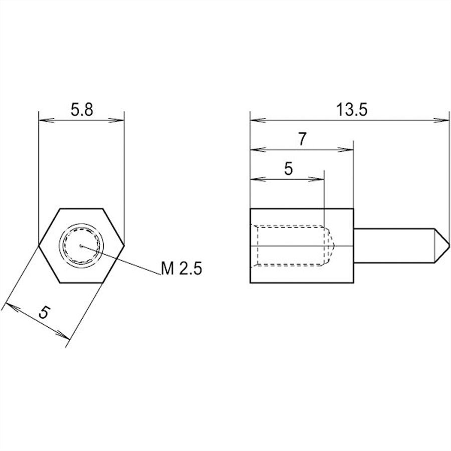 SCHROFF PMC Mezzanine Board Spanning Keying / Codering Pin