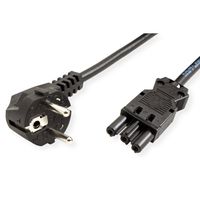 BACHMANN stroomkabel  geaard contact/apparaatkoppeling GST18-3, zwart, 1,5 m