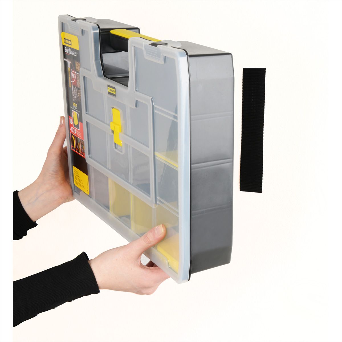 VELCRO® Klittenbandstrips Extra Sterk Zelfklevend Haak & Lus 50mm x 100mm x 2 sets Wit