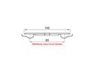 BACHMANN Easy-Cover-Quadro zwart